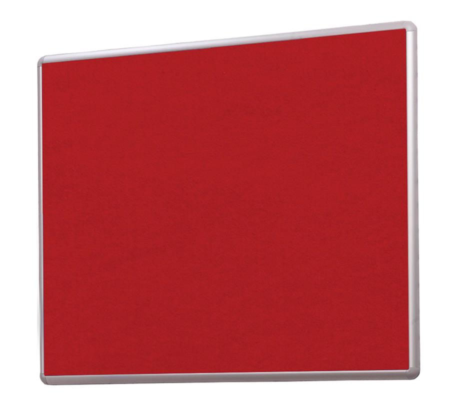 SmartShield Aluminium Framed Noticeboard in Red